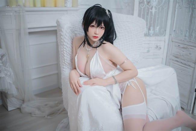 Nyako喵子 – NO.043 大凤纯白婚纱[62P-236MB]