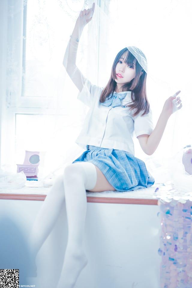 喵糖映画 – VOL.019 蓝白梦幻少女[46P917M]-3