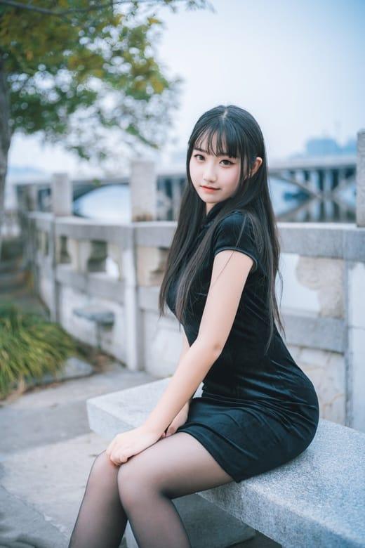 [喵糖映画]VOL.461 黑丝旗袍园游 [36P/244MB]-1