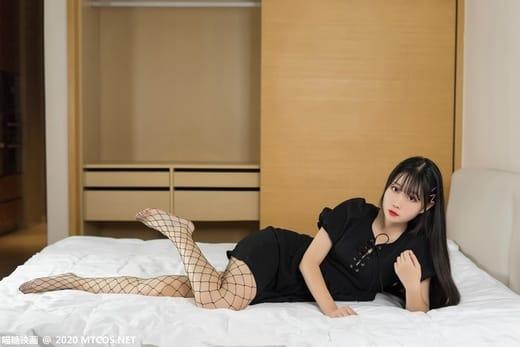 [喵糖映画]VOL.223 黑色 渔往袜长裙 [40P/334MB]-2