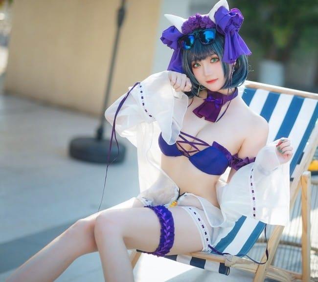 瓜希酱 – NO.75 柴郡泳装 [32P-102MB]-2