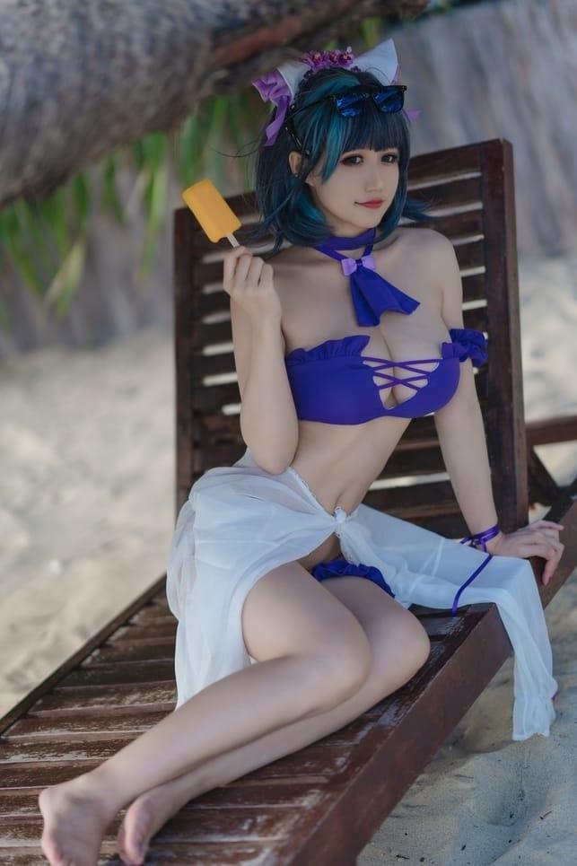 小仓千代w – NO.042 1月舰长 柴郡泳装[22P-111MB]-2