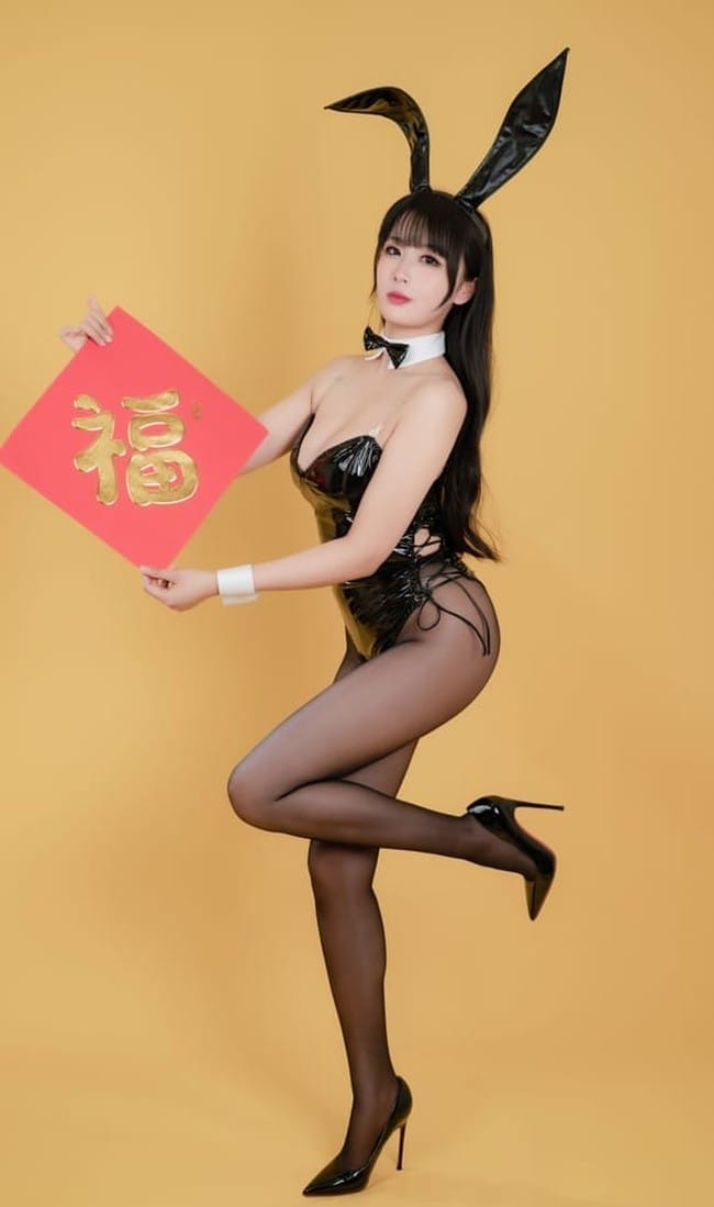 轩萧学姐 – NO.042 新春福兔 黑兔女郎 [20P-45M]-2