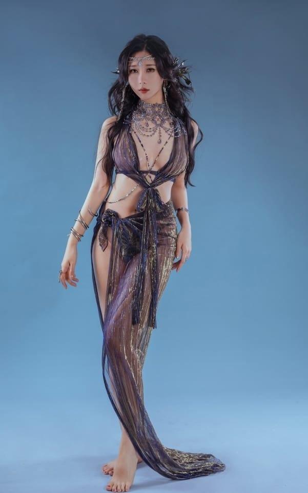 云溪溪 – NO.56 奶桃 塞壬七世·海妖[28P-323M]-1