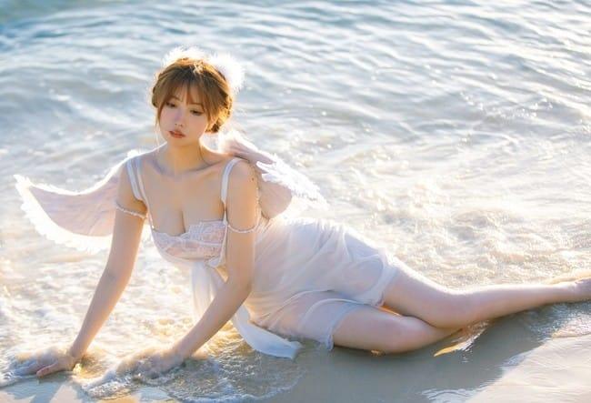 念雪ww – NO.35 海边神明少女[50P-505M]-2