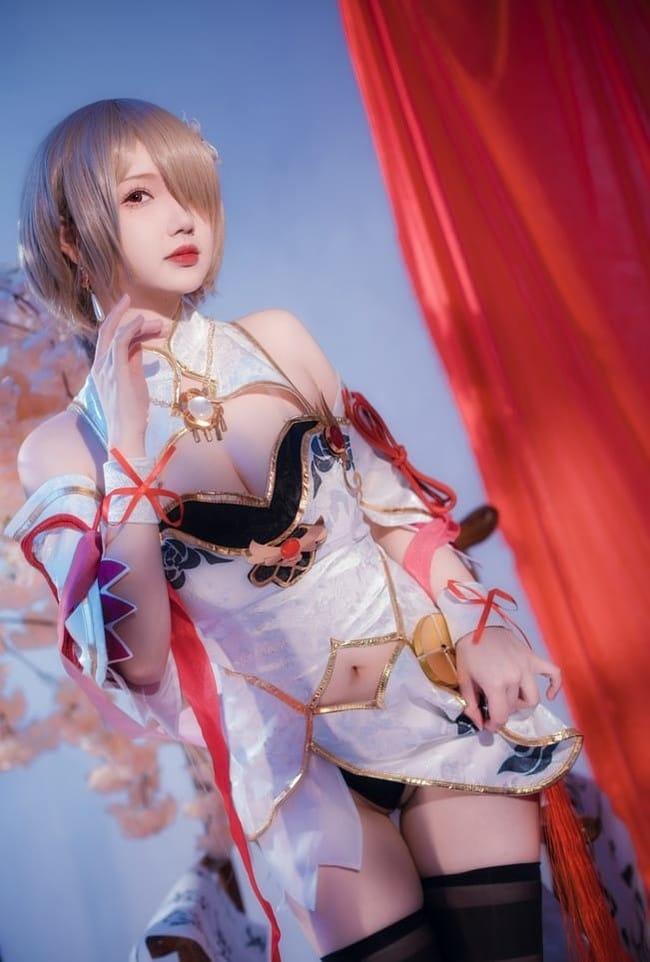 雪晴Astra NO.047 崩坏3 丽塔·浣溪沙旗袍 [56P5V-400M]-1