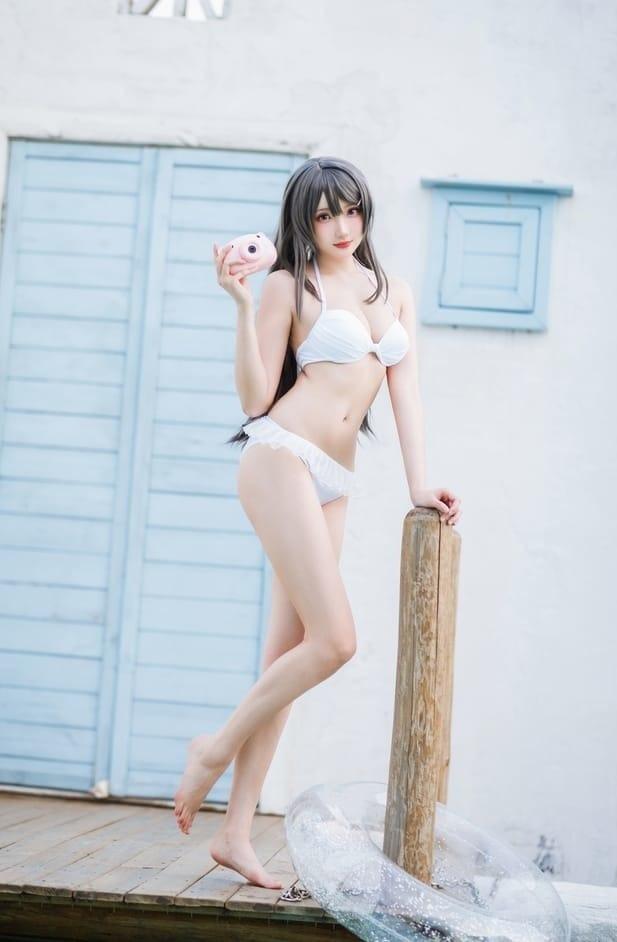 瓜希酱 NO.87 樱岛麻衣 – 泳装[28P-107M]-1