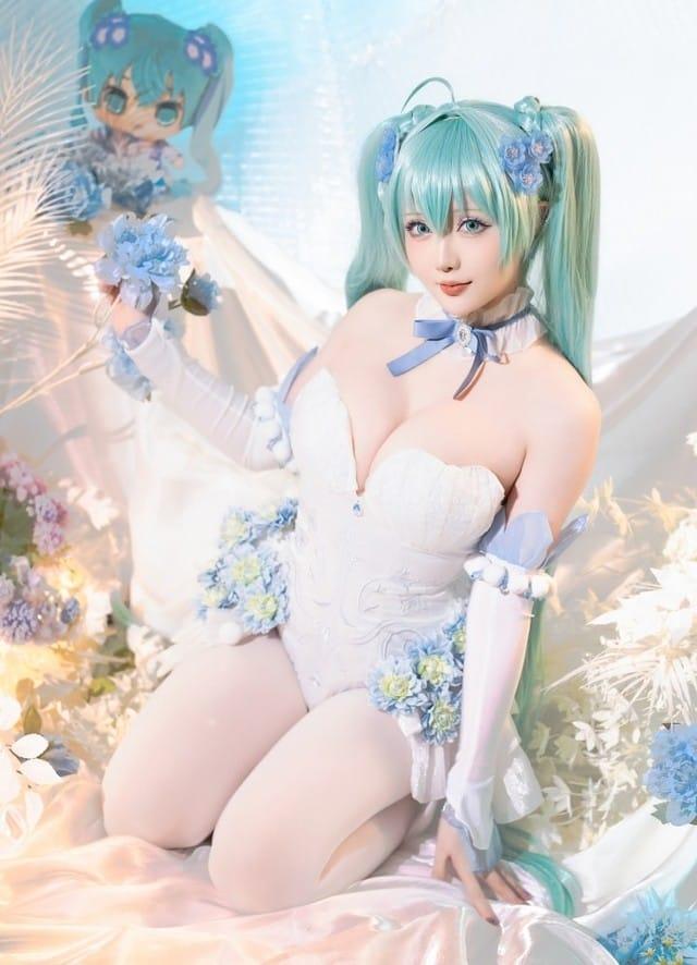 星之迟迟 – NO.190 2024年02月计划A 初音未来 粉蝶花精灵[54P1V-4.51G]-2