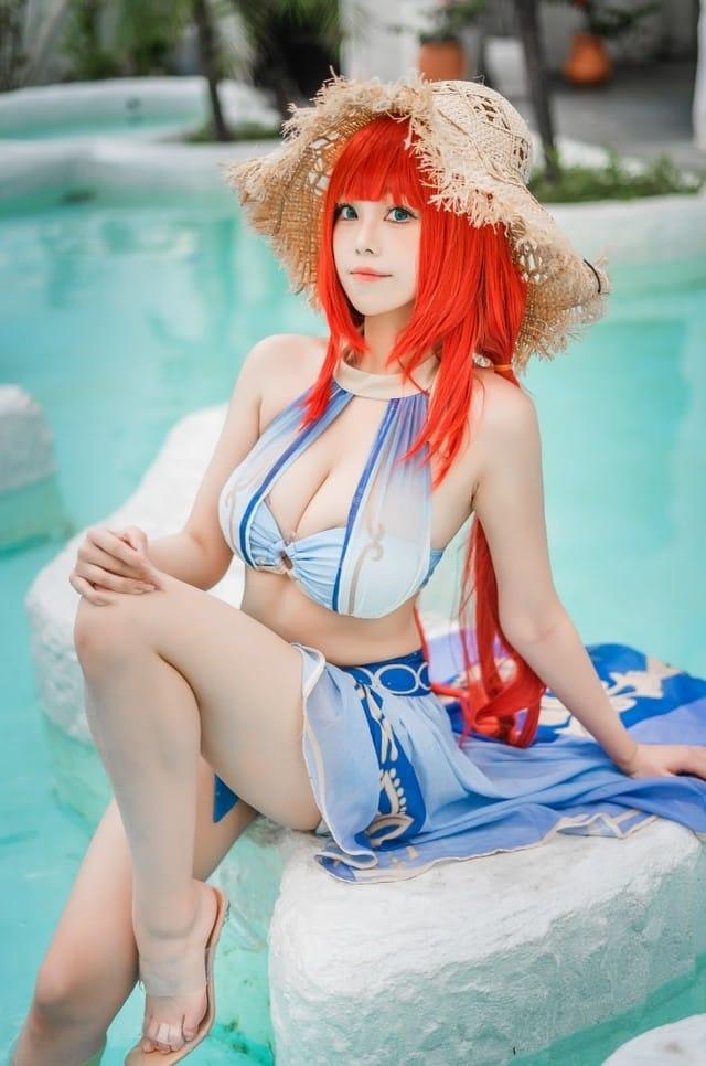 蜜汁猫裘 – NO.106 原神 妮露泳装 [21P-250MB]-1