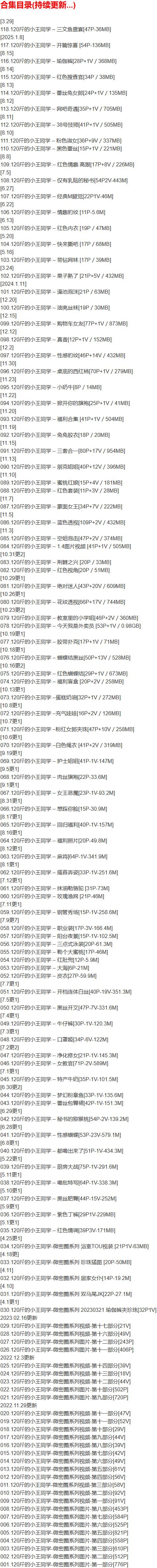 120斤的小王同学 – 微密圈写真合集【持续更新中】-2
