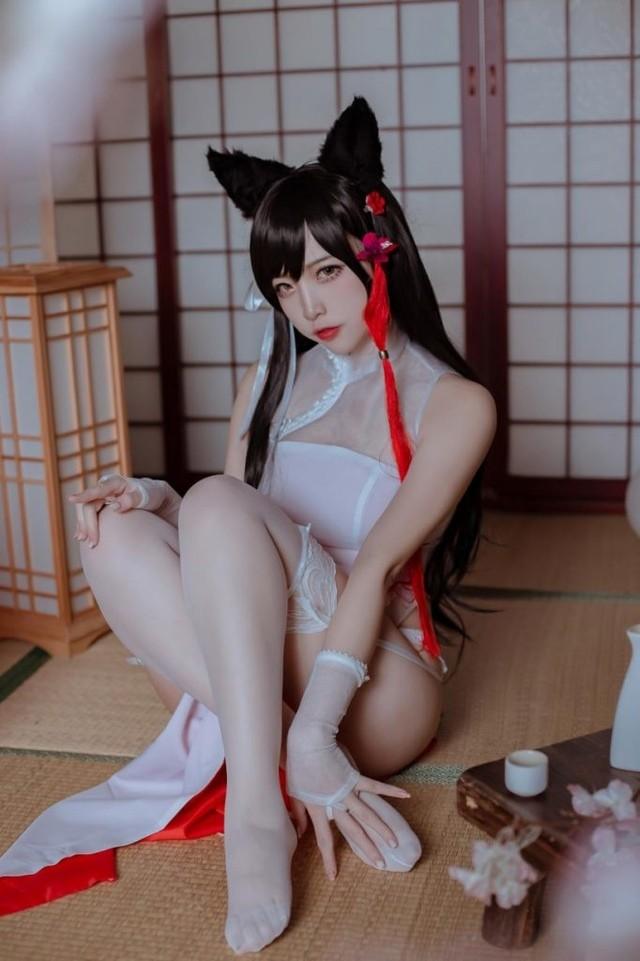 二佐Nisa – NO.196 犬之眷 碧蓝航线 爱宕 旗袍 [18P-204MB]-1