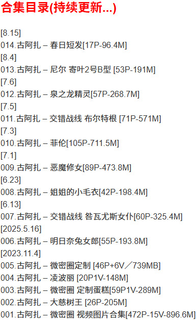 古阿扎 – 微密圈写真合集【持续更新中】-1