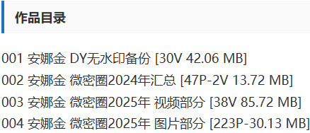 安娜金 – 微密圈等写真&视频合集【持续更新中】-1