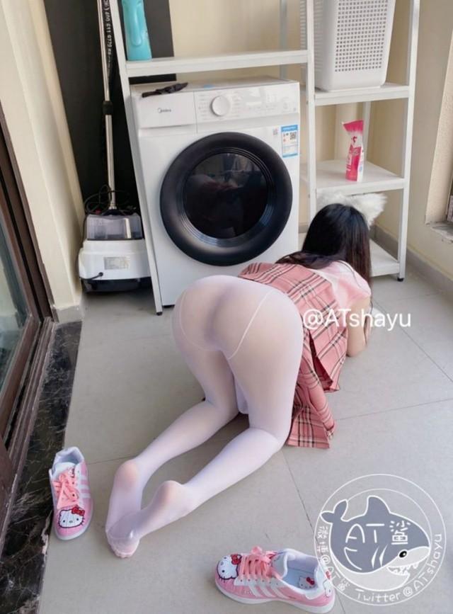 AT鲨 – NO.75 白丝宝宝 [58P1V-17MB]-2