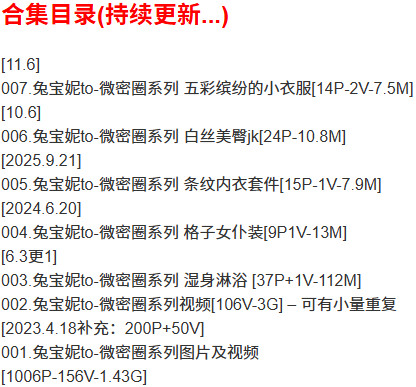 兔宝妮to – 微密圈写真合集【持续更新中】-1