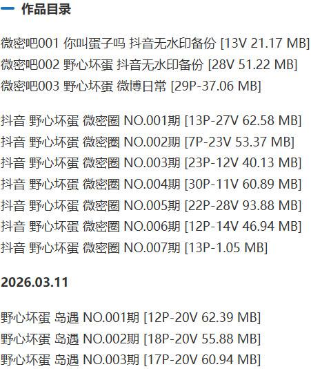 野心坏蛋 – 微密圈写真&视频合集【持续更新中】
