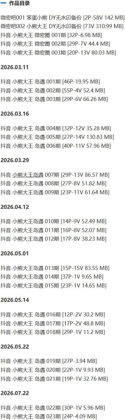 小熊大王 – 微密圈写真&视频合集【持续更新中】-1