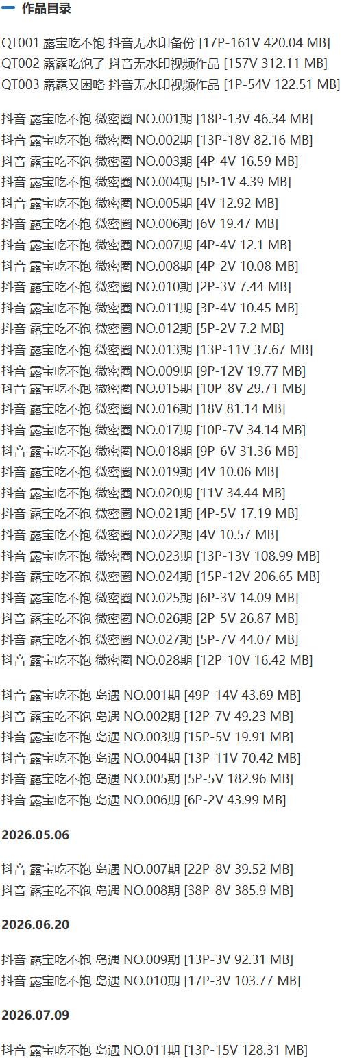 露宝吃不饱 – 微密圈等写真&视频合集【持续更新中】-1